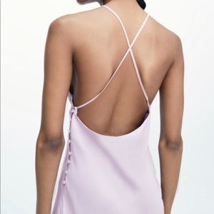 Zara mini dress halter backless